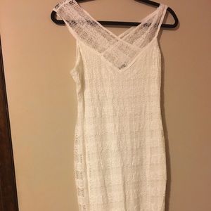 Lacey white dress